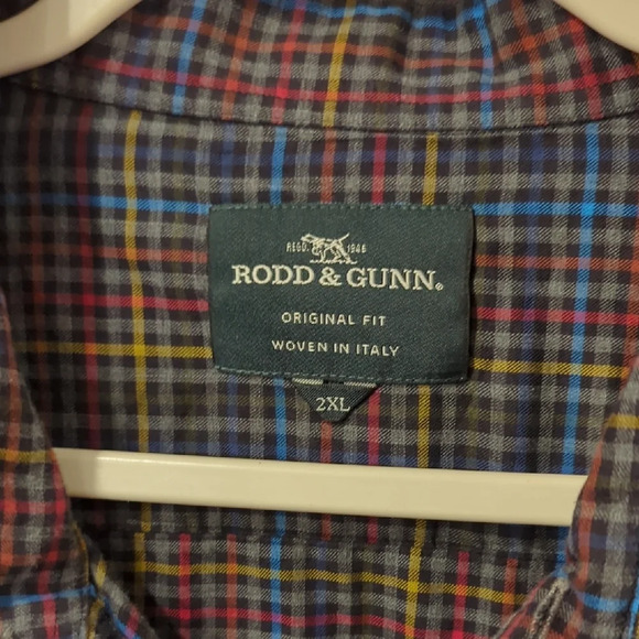 Rodd & Gunn Button Down Shirt Plaid size 2XL 100% Cotton - Picture 2 of 10